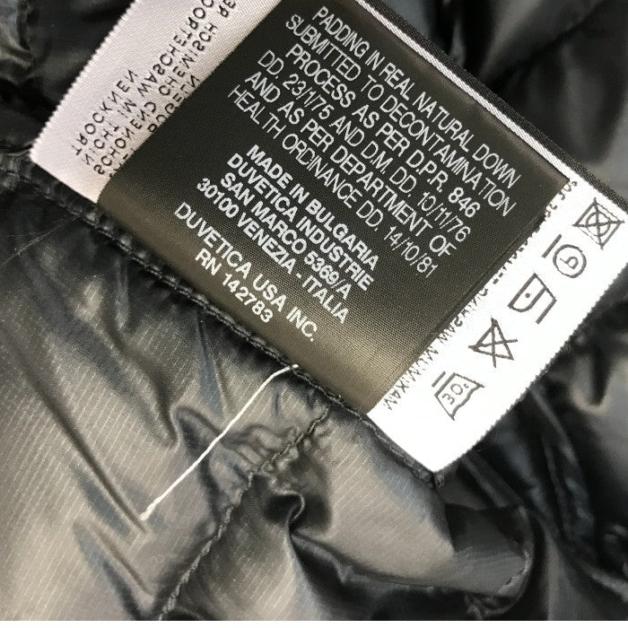 DUVETICA デュベティカ ダウンジャケット レディース ファー フード 細身 ショート丈 チャコールグレー 38サイズ 12934 中古 T1