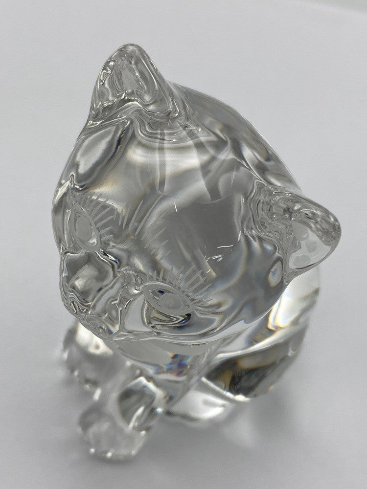 Meissen マイセンクリスタル キャット 置物 中古 D4