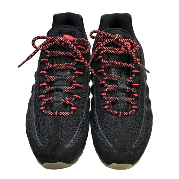 NIKE ナイキ AIR MAX 95 スニーカー メンズ ローカット エアマックス ブラック/レッド 27㎝ AV7014-001 中古 T1