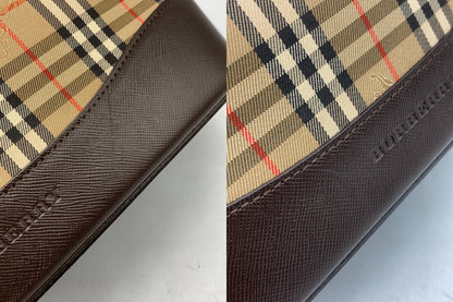 BURBERRY バーバリー ノバチェック シャドーホース ワンショルダーバッグ 中古 D4