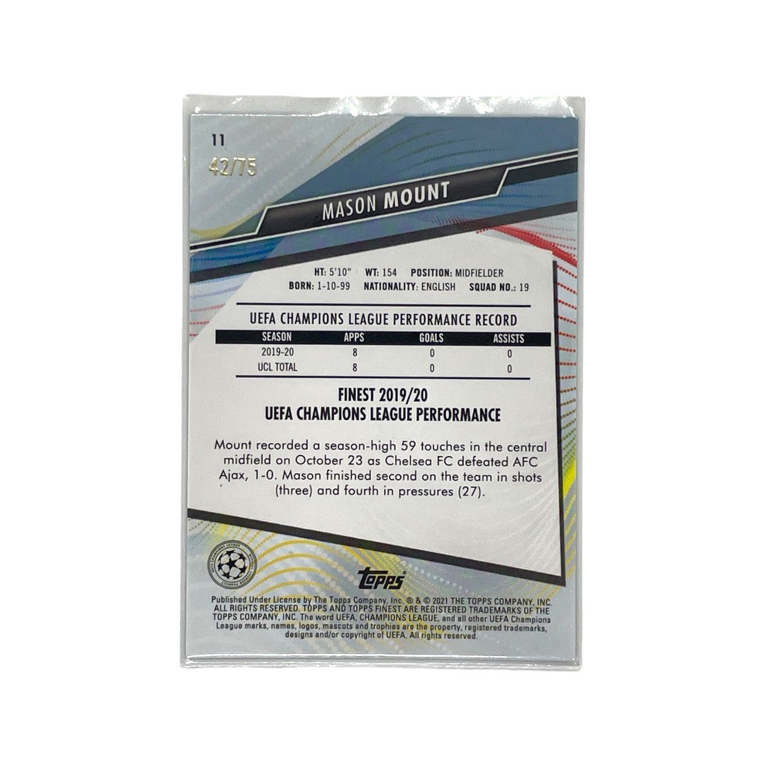 TOPPS サッカーカード FINEST MASON MOUNT CHELSEA 42/75 #11 中古 IT1