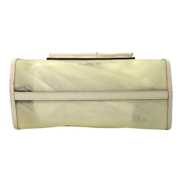 FENDI フェンディ ピーカブー ディフェンダー バッグカバー レディース ビニール レインカバー 半透明 アイボリー 7AR717 中古 T1