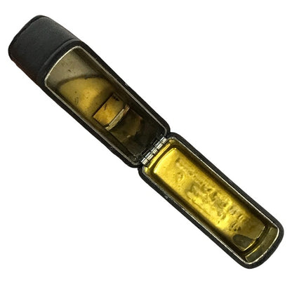 ZIPPO ジッポー 革巻き オイルライター レザー ブラック ロゴ シンプル コレクション 中古 T1