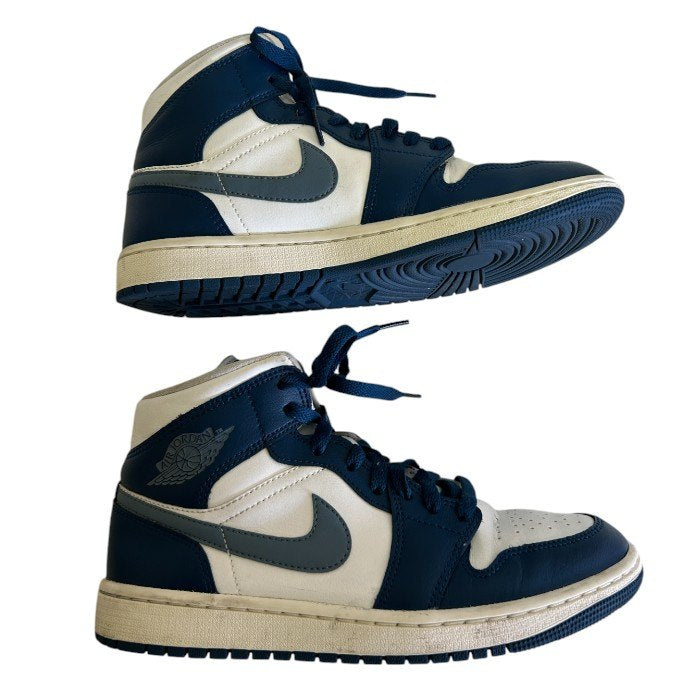 NIKE ナイキ AIR JORDAN エアジョーダン 25cm BQ6472 414 スニーカー 靴 シューズ レディース メンズ ネイビー ホワイト 中古 W1