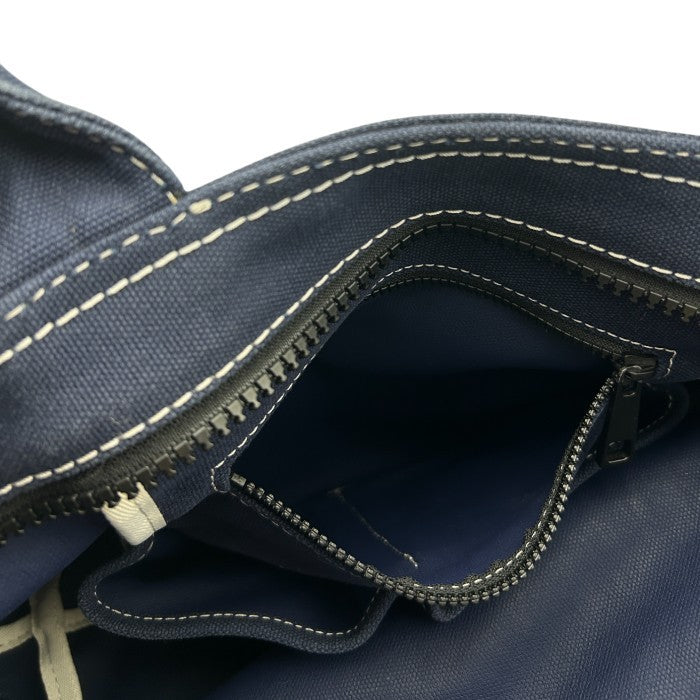 MARC JACOBS マークジェイコブス トートバッグ 鞄 キャンバス ネイビー かわいい 中古 W４