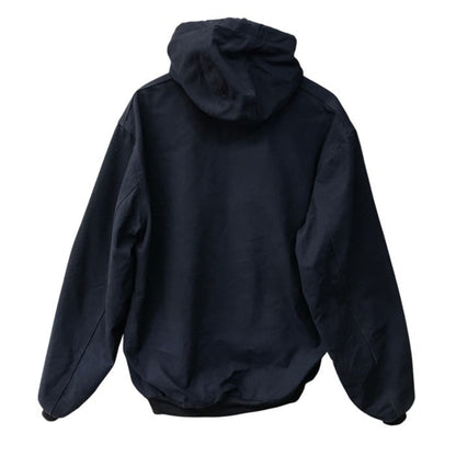 Carhartt カーハート アクティブジャケット メンズ コットン フルジップ フード ブルゾン ネイビー USA製 Lサイズ J131 DNY 中古 T1