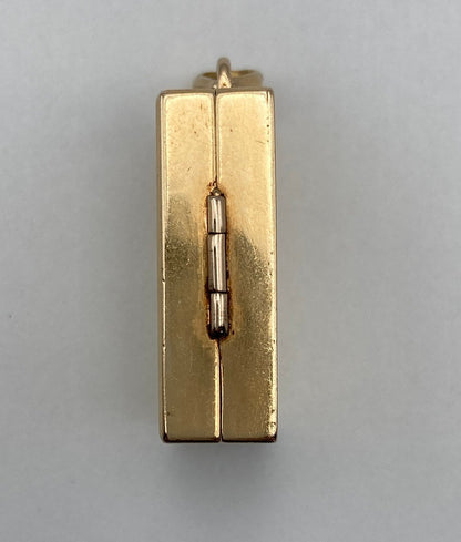 K18 ボックス型 ロケット ペンダントトップ 中古 D4