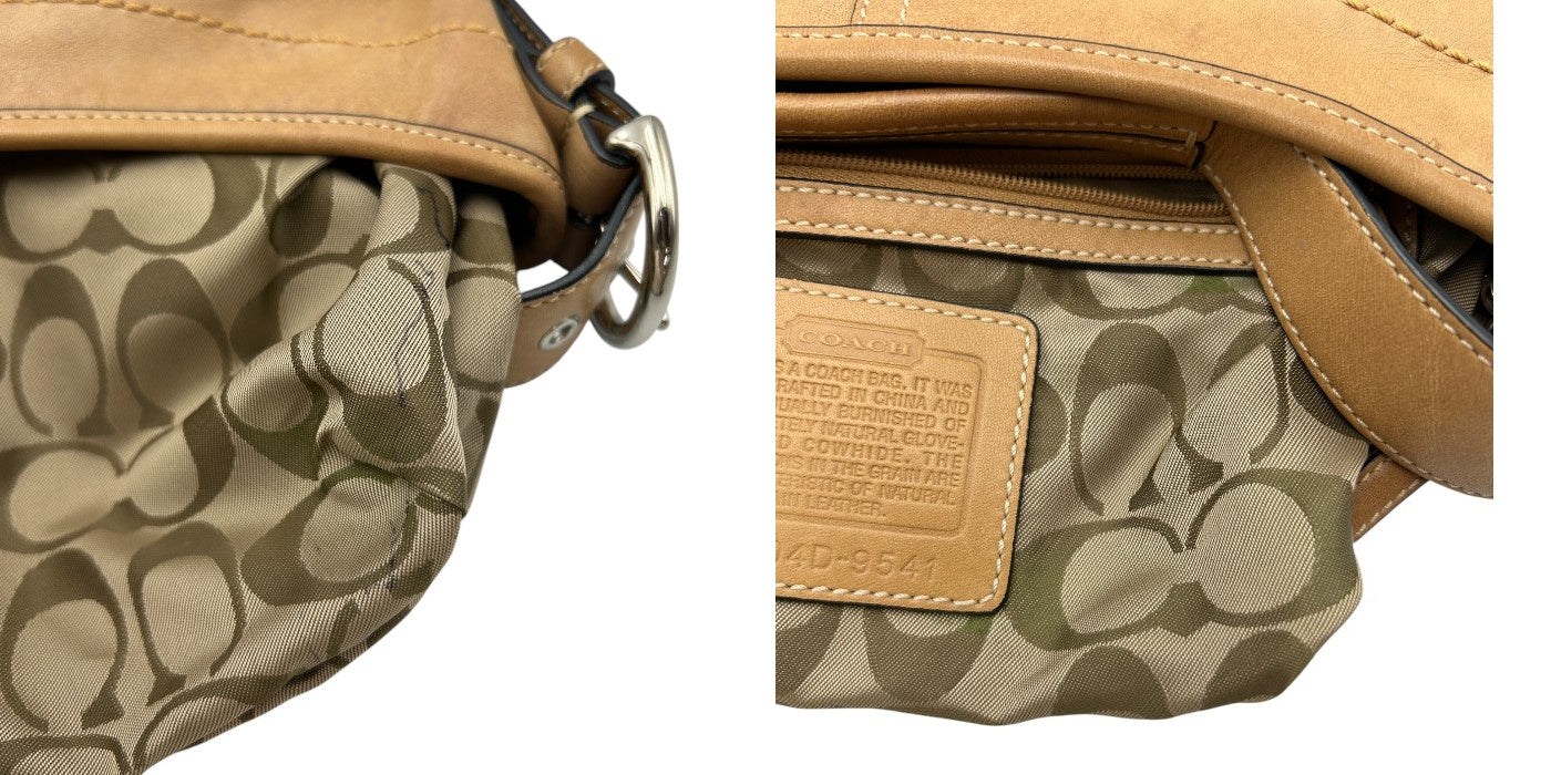 COACH コーチ ホーボー ショルダーバッグ 9541 鞄 レザー ミニ 本革 レディース 中古 W４