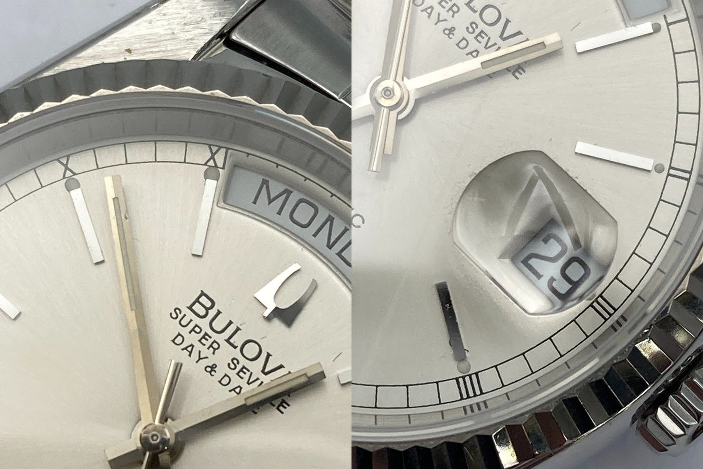 [訳アリ] BULOVA ブローバ スーパーセビル デイデイト オートマティック 腕時計 中古 D4