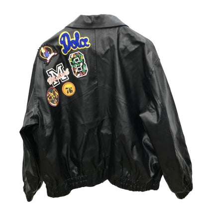 MAOQIAOYI レザージャケット メンズ 秋冬 フェイクレザー ブラック XLサイズ 中古 MK1