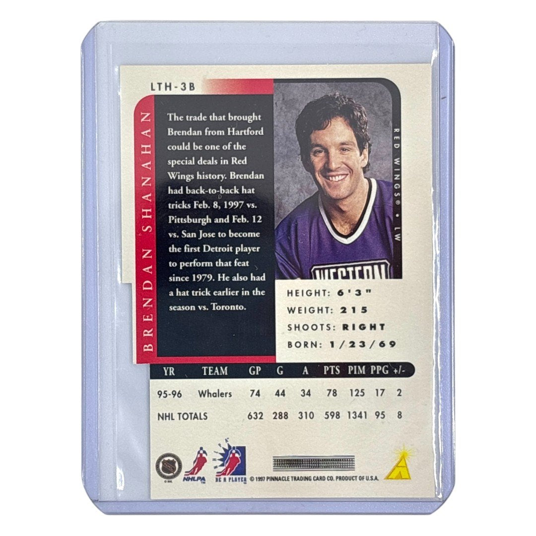PINNACLE NHLカード BE A PLAYER LINK 2 HISTORY BRENDAN SHANAHAN RED WINGS #LTH-3B 中古 IT1