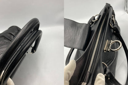 Salvatore Ferragamo サルヴァトーレフェラガモ ガンチーニ マリッサ ハンドバッグ ブラック BW-21 中古 D4