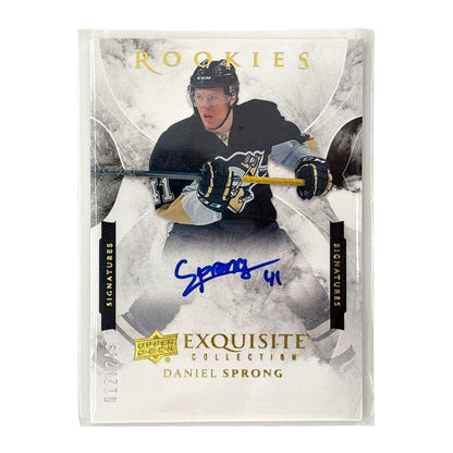UPPER DECK NHLカード EXQUISITE COLLECTION DANIEL SPRONG PENGUINS /249 #ESRP-DS 中古 IT1