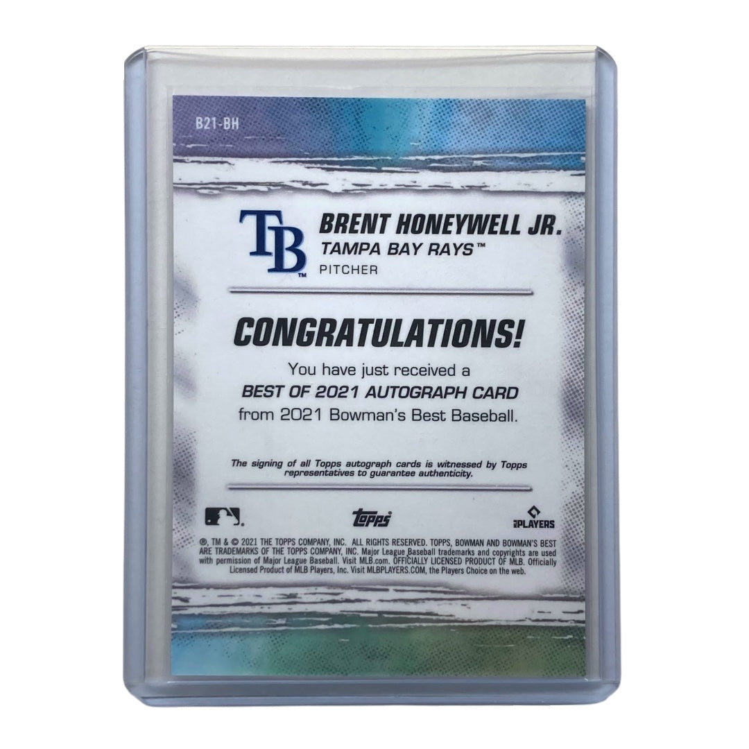 TOPPS MLBカード BOWMAN'S BEST BRENT HONEYWELL JR. RAYS #B21-BH 中古 IT2
