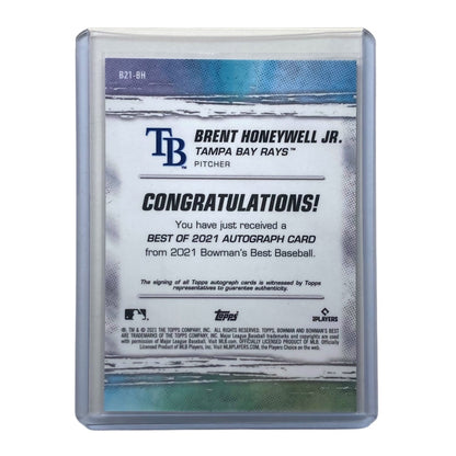 TOPPS MLBカード BOWMAN'S BEST BRENT HONEYWELL JR. RAYS #B21-BH 中古 IT2