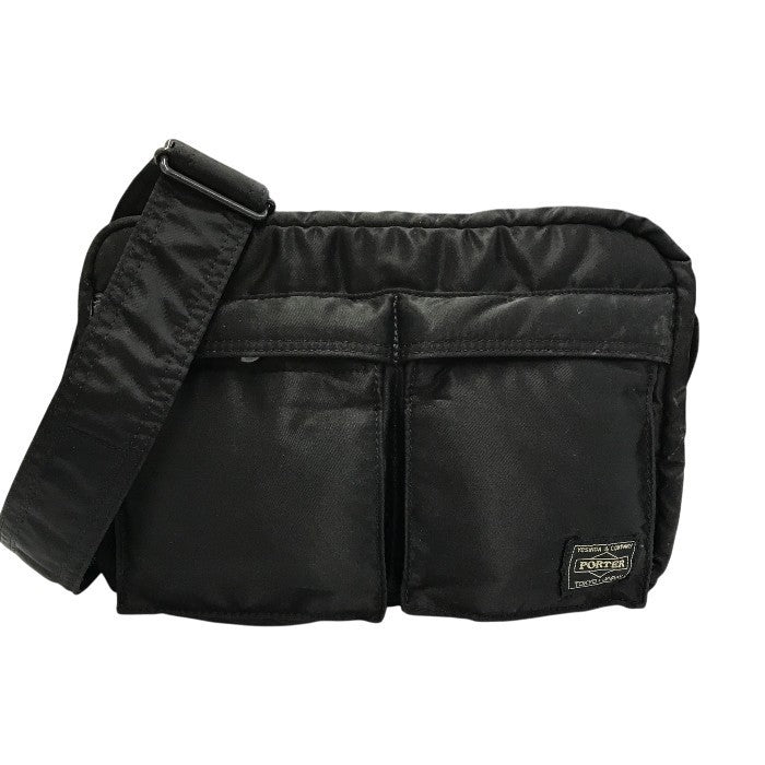 PORTER ポーター タンカー ショルダーバッグ(S) メンズ ナイロン 斜め掛け クリアポケット ブラック 622-06963 中古 T1