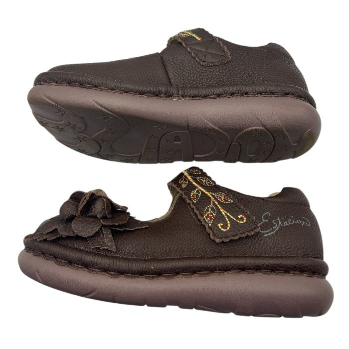 Estacion エスタシオン 立体フラワー 本革 パンプス M (23.0～23.5cm相当) レザー 靴 シューズ レディース 中古 W４