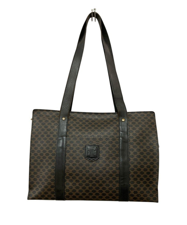CELINE セリーヌ マカダム トートバッグ MC98/1 中古 D4