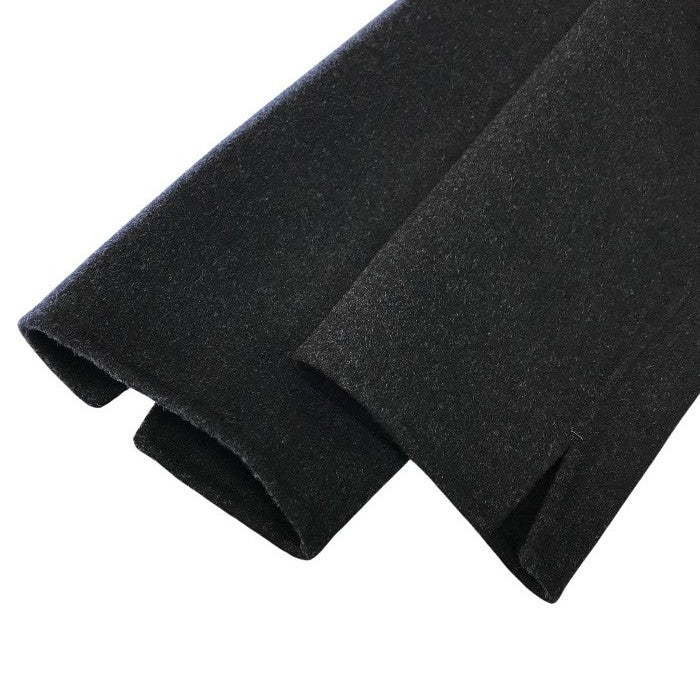 S Max Mara POLDO ダブルフェイス ロングコート レディース 冬 ピュアヴァージンウール ラップコート ベルト チャコールグレー 34サイズ 中古 T1