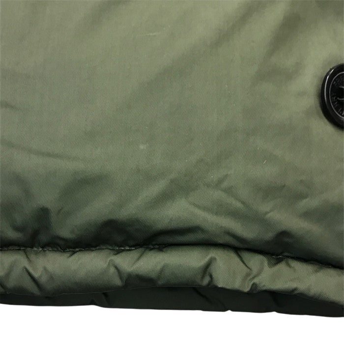 FRED PERRY フレッドペリー ダウンジャケット メンズ ミリタリー コート N-3B フード ファー Mサイズ カーキグリーン J4237 中古 T1