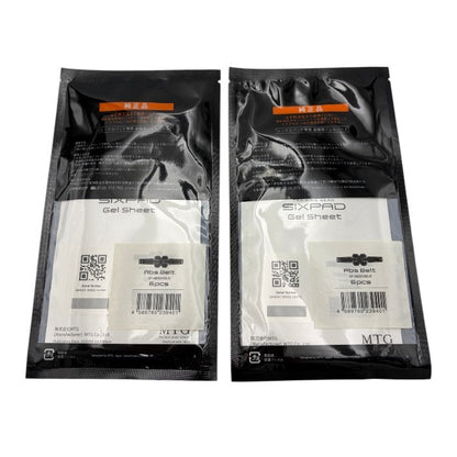 未使用品 SIXPAD Abs Belt シックスパッド専用 高電導ジェルシート 6pcs SP-AB2218G-B  2セット シックスパッド 健康用品 ジェル 中古 W４