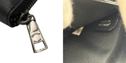 COACH コーチ ラウンドファスナー 長財布 F75000 ブランド メンズ レディース ブラック 中古 W４
