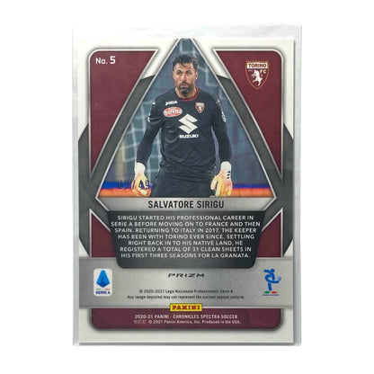 PANINI サッカーカード CHRONICLES SPECTRA PRIZM SALVATORE SIRIGU TORINO /49 #5 中古 IT2