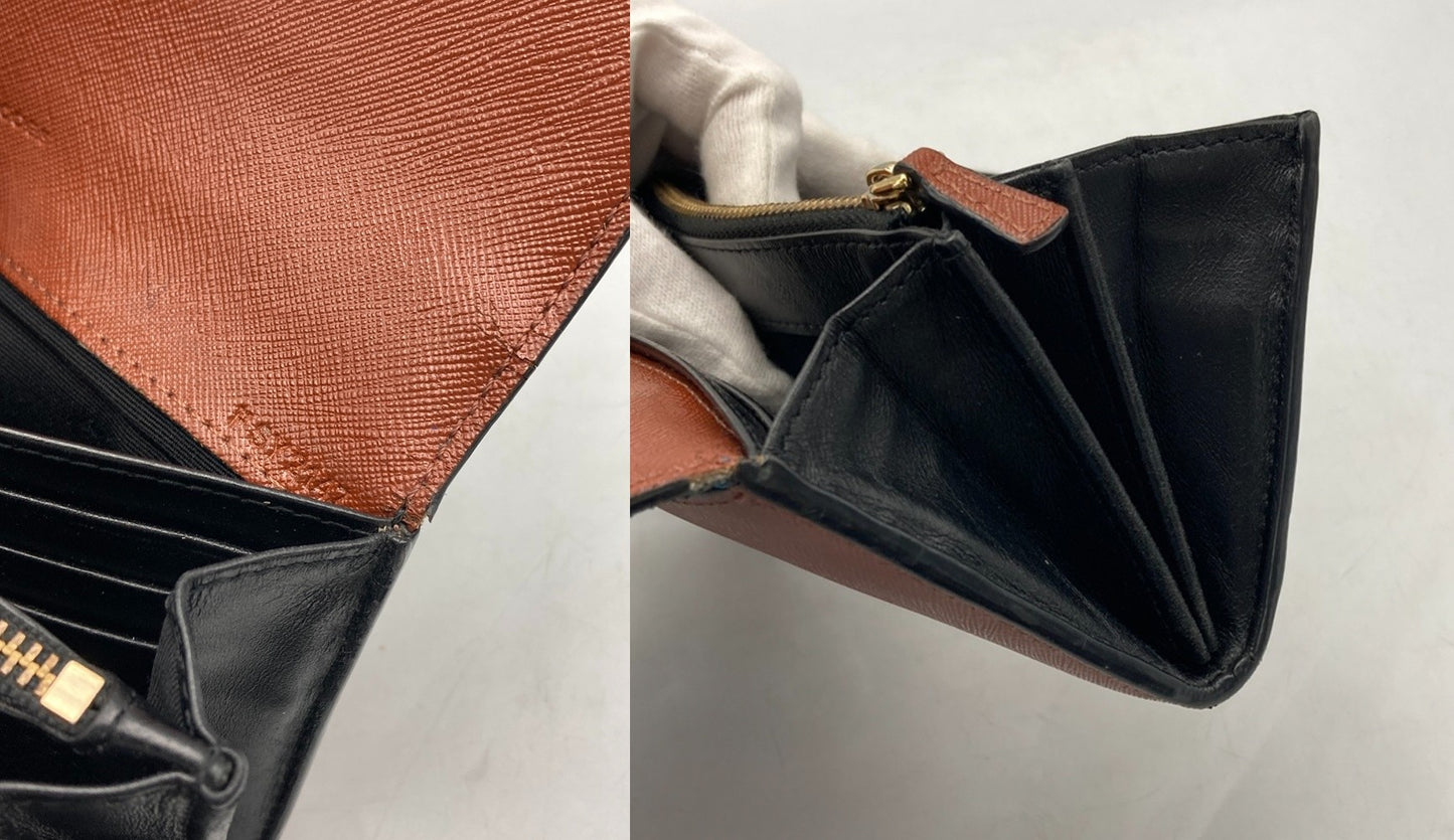 MARC JACOBS マークジェイコイブス レザー 2つ折り 長財布 中古 D4