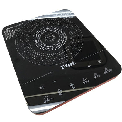 ティファール IHコンロ IHクッキングヒーター 卓上 IH調理器 1400W ハイパワー タッチパネル フルフラット IH レッド IH2025JP 中古 Y1