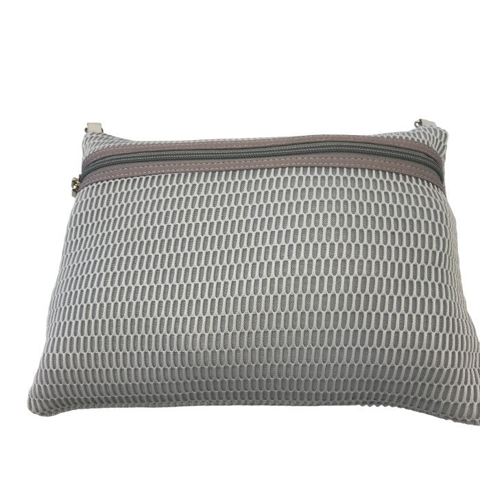 q bag paris キューバッグ パリ トート バッグ 鞄 肩掛け レディース グレー 中古 Ｗ1