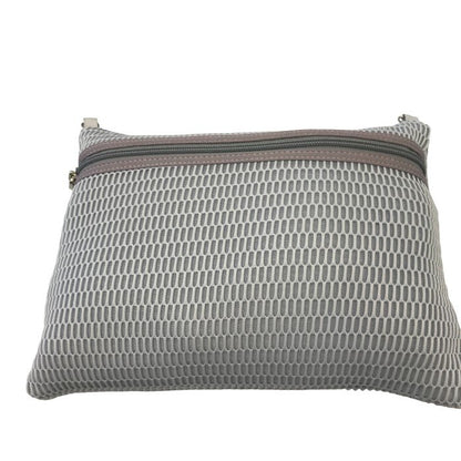 q bag paris キューバッグ パリ トート バッグ 鞄 肩掛け レディース グレー 中古 Ｗ1