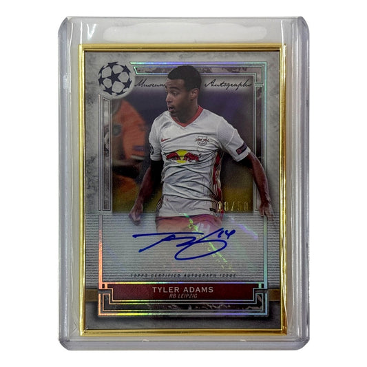 TOPPS サッカーカード MUSEUM COLLECTION TYLER ADAMS LEIPZIG 18/50 #FA-TA 中古 IT1