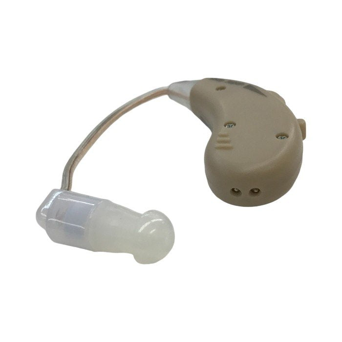 ショップジャパン 楽ちんヒアリングM 集音器 ベージュ 充電式 片耳 軽量 耳かけ型 FN006159 中古 T1