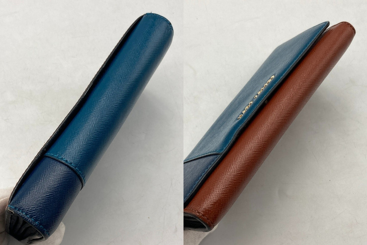 MARC JACOBS マークジェイコイブス レザー 2つ折り 長財布 中古 D4