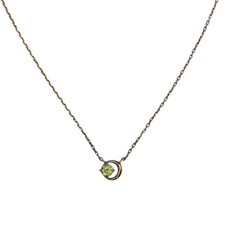 4℃ ヨンドシー シルバー ペリドット ネックレス 中古 D4