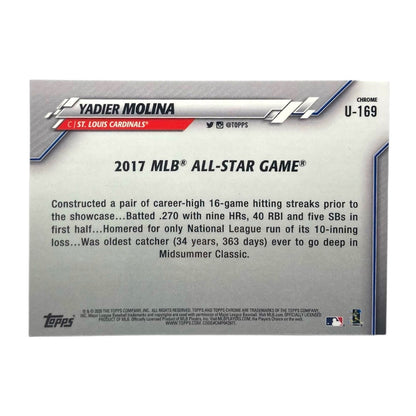 TOPPS MLBカード CHROME YADIER MOLINA ST. LOUIS CARDINALS #U-169 中古 IT2