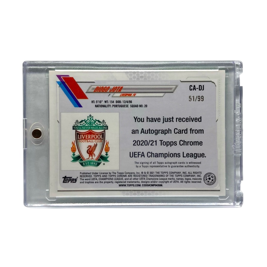 TOPPS サッカーカード CHROME DIOGO JOTA LIVERPOOL /99 #CA-DJ 中古 IT2