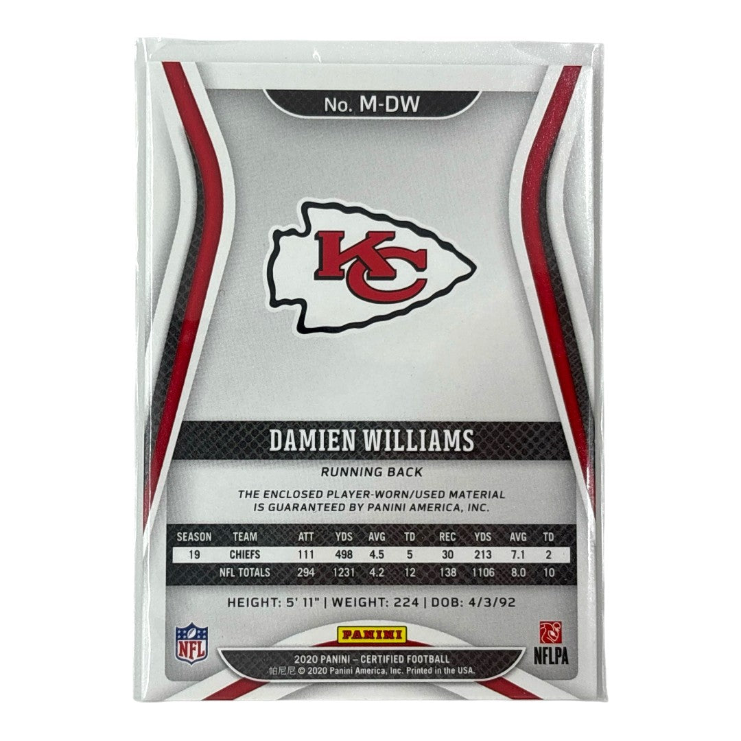 PANINI NFLカード CERTIFIED DAMIEN WILLIAMS KANSAS CITY CHIEFS 252/299 #M-DW 中古 IT1