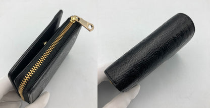 russet ラシット モノグラムプレス ハーフウォレット 2つ折り コンパクト財布 中古 D4