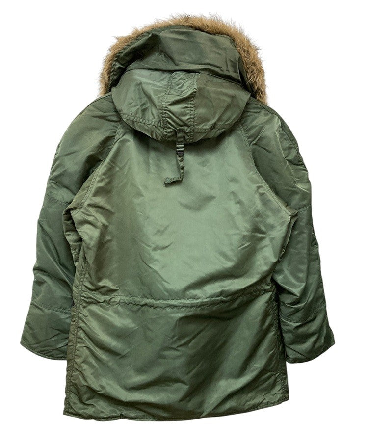 ALPHA INDUSTRIES アルファ インダストリーズ USA製 フライトジャケット N-3B サイズS メンズ 中古 D4