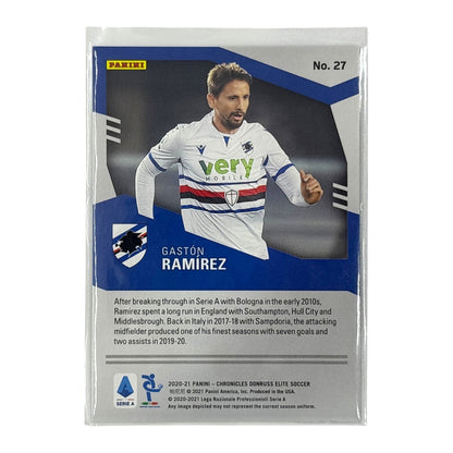 PANINI サッカーカード CHRONICLES DONRUSS ELITE GASTON RAMIREZ SAMPDORIA /88 #27 中古 IT1