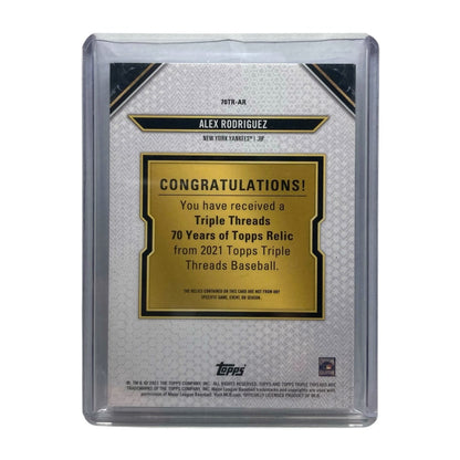 TOPPS MLBカード TRIPLE THREADS ALEX RODRIGUEZ YANKEES 7/9 #70TR-AR 中古 IT2