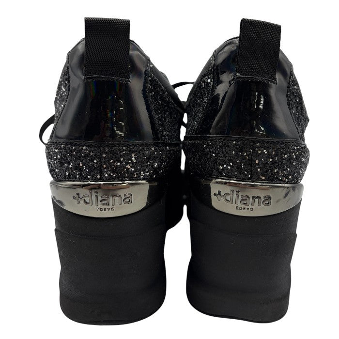 +diana +ダイアナ スニーカー 24.5cm IF 49544 靴 シューズ 厚底 レディース ラメ 中古 W４