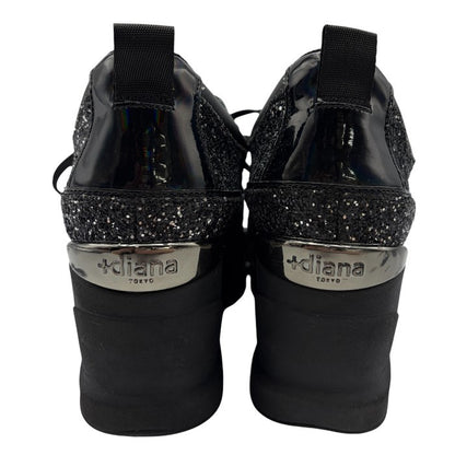 +diana +ダイアナ スニーカー 24.5cm IF 49544 靴 シューズ 厚底 レディース ラメ 中古 W４