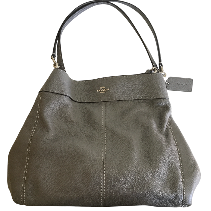 コーチ トート バッグ F28997 グレー レザー COACH 鞄 ブランド おしゃれ 中古 W1