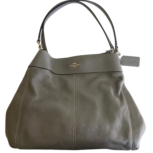 コーチ トート バッグ F28997 グレー レザー COACH 鞄 ブランド おしゃれ 中古 W1