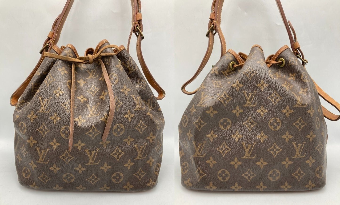 LOUIS VUITTON ルイヴィトン モノグラム プチ・ノエ  巾着 ショルダーバッグ M42226 中古 D4