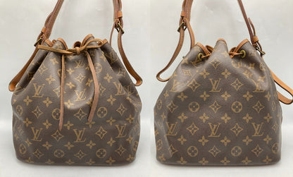 LOUIS VUITTON ルイヴィトン モノグラム プチ・ノエ  巾着 ショルダーバッグ M42226 中古 D4