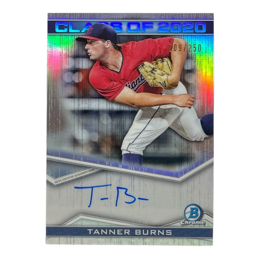TOPPS MLBカード BOWMAN CHROME TANNER BURNS CLEVELAND INDIANS /250 #C20A-TB 中古 IT2