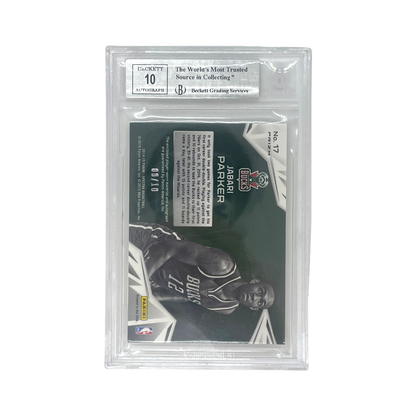 PANINI NBAカード SPECTRA SUPERSTAR AUTO MATERIALS PRIZM GOLD JABARI PARKER 08/10 #17 中古 IT1